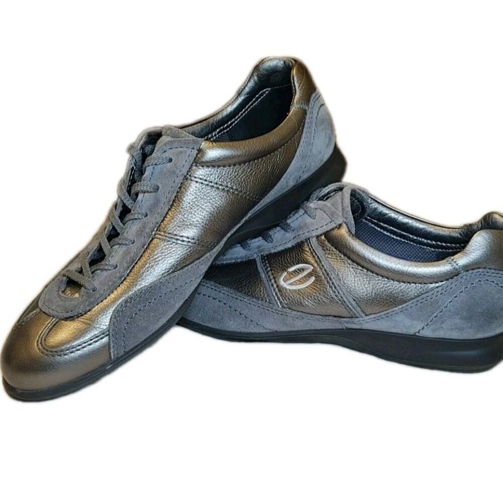 ecco Life Sneaker Buffed Silver/Titanium Life Tie Shoe Women's EU 36 US 6 - Picture 11 of 16